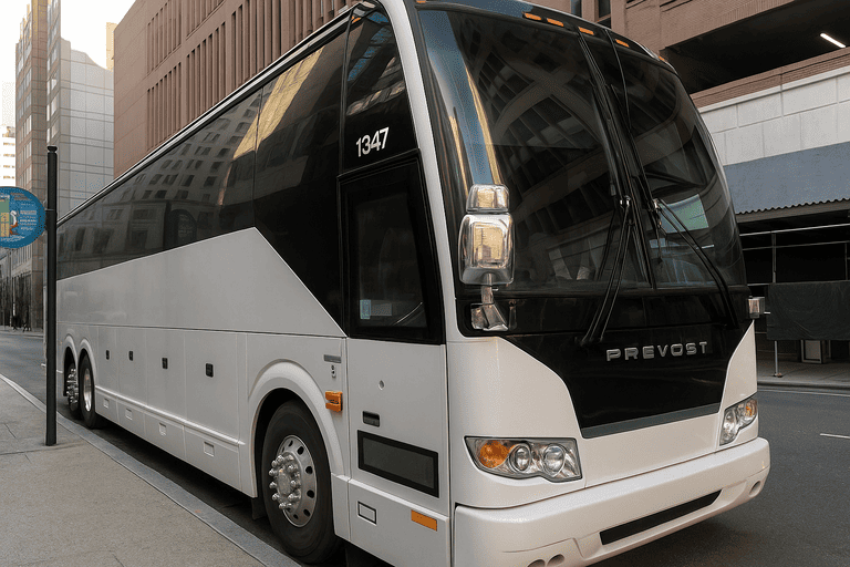 a Raleigh Coach Bus Service coach bus