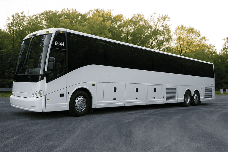 exterior of Raleigh Coach Bus Service coach bus