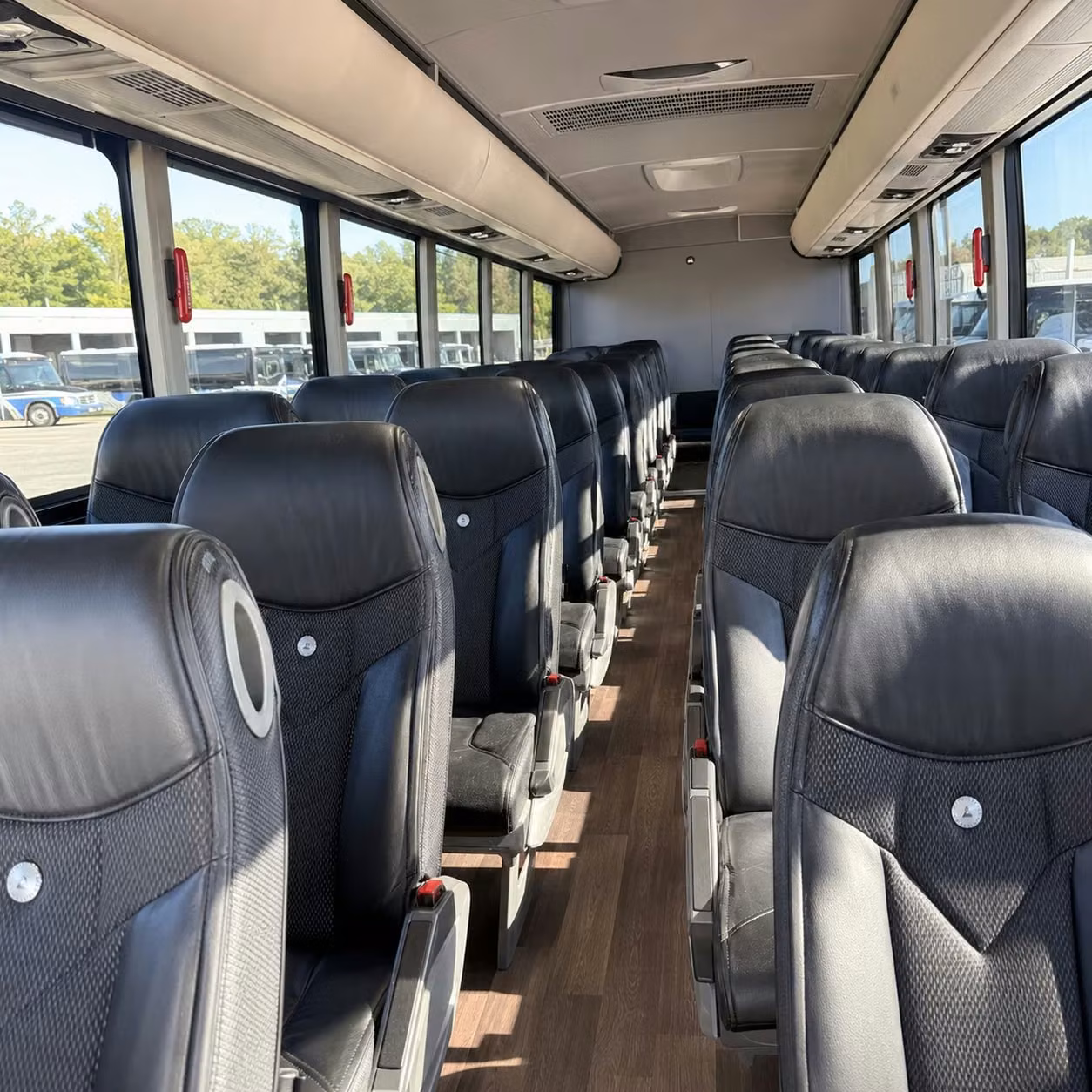 charter bus rentals for fort liberty personnel movements and training rotations near raleigh