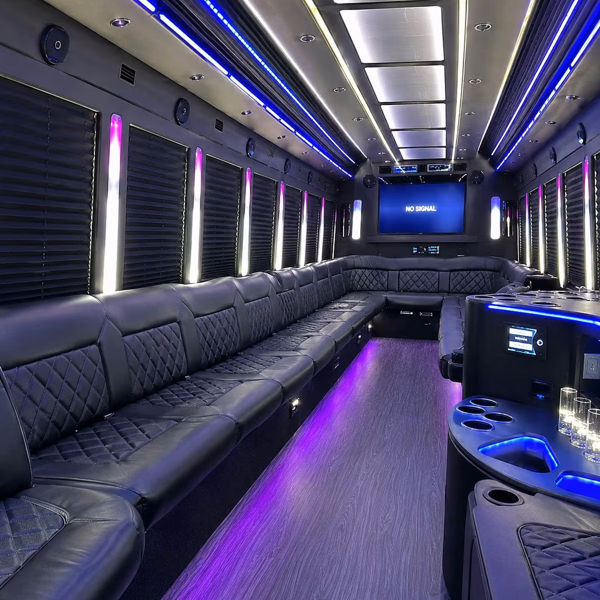 party bus interior