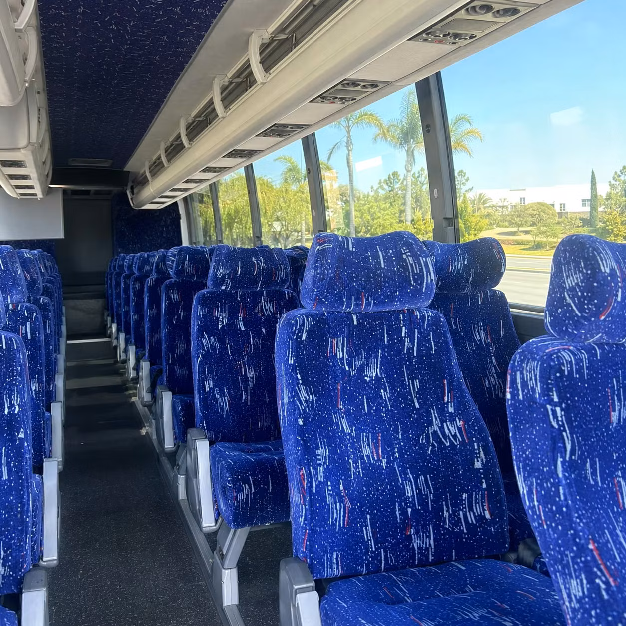 raleigh 56 passenger charter bus rental